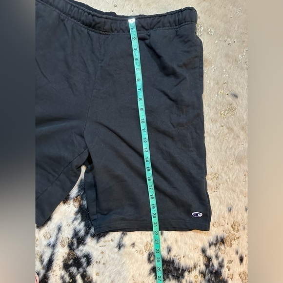 CHAMPION Men’s Black Sweat Shorts Size XL - Picture 6 of 7